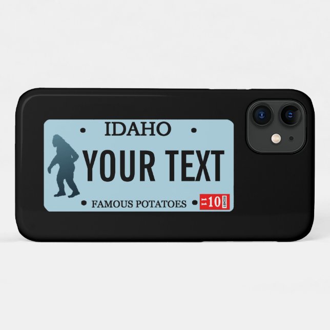 Idaho Sasquatch License Plate Case-Mate iPhone Case (Back (Horizontal))