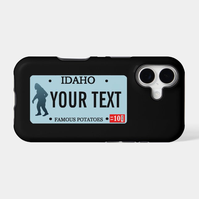 Idaho Sasquatch License Plate Case-Mate iPhone Case (Back (Horizontal))