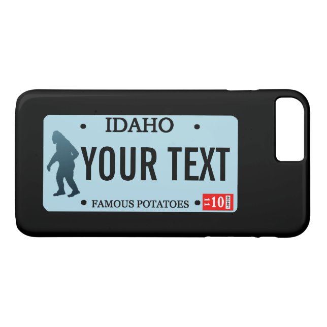 Idaho Sasquatch License Plate Case-Mate iPhone Case (Back (Horizontal))