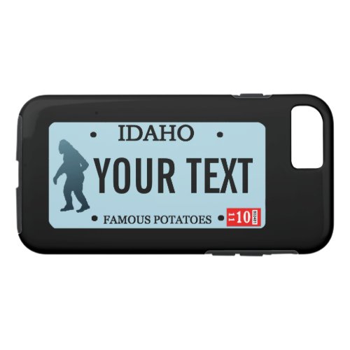 Idaho Sasquatch License Plate iPhone 87 Case