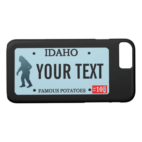 Idaho Sasquatch License Plate iPhone 87 Case