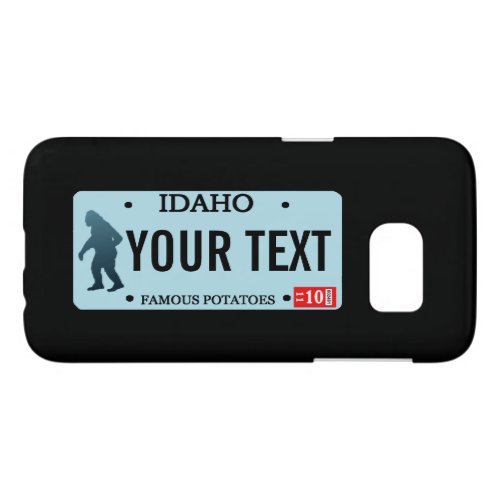 Idaho Sasquatch License Plate Samsung Galaxy S7 Case