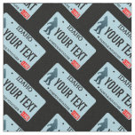 Idaho Sasquatch License Plate Fabric