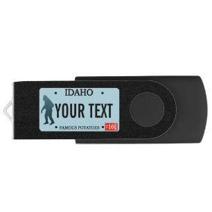Idaho Sasquatch License Plate Flash Drive