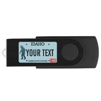 Idaho Sasquatch License Plate Flash Drive