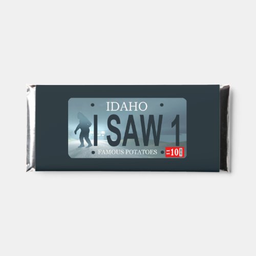 Idaho Sasquatch License Plate Hershey Bar Favors