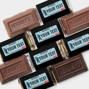 Idaho Sasquatch License Plate Hershey's Miniatures