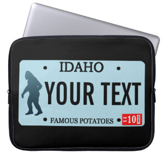 Idaho Sasquatch License Plate Laptop Sleeve