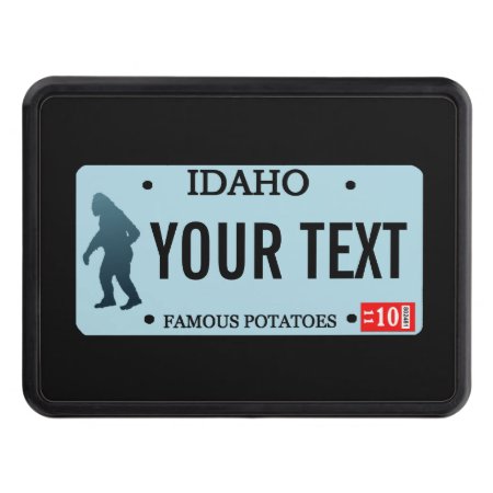 Idaho Sasquatch License Plate Tow Hitch Cover