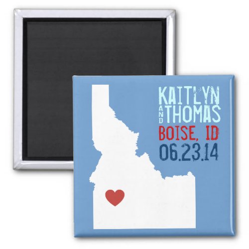 Idaho Save the Date _ Customizable City Magnet