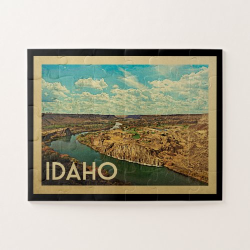 Idaho Snake River Canyon Vintage Travel Jigsaw Puzzle