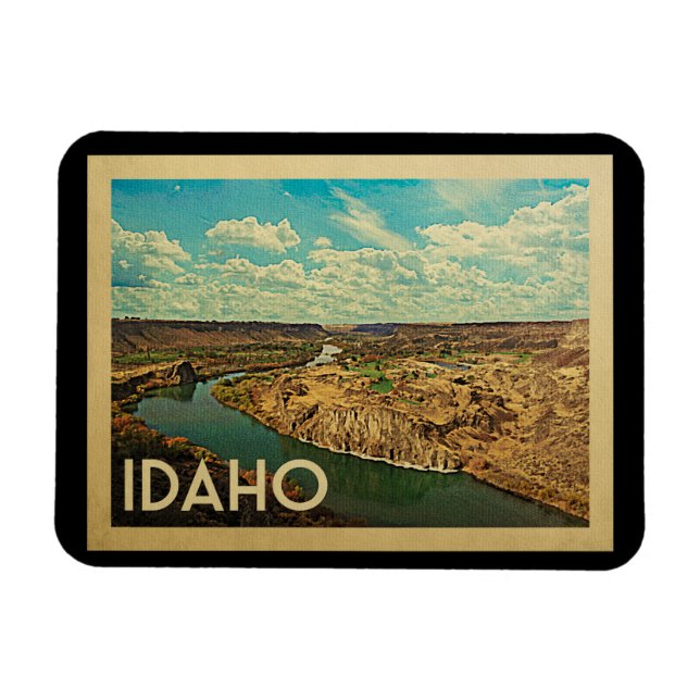 Idaho Snake River Canyon Vintage Travel Magnet (Horizontal)