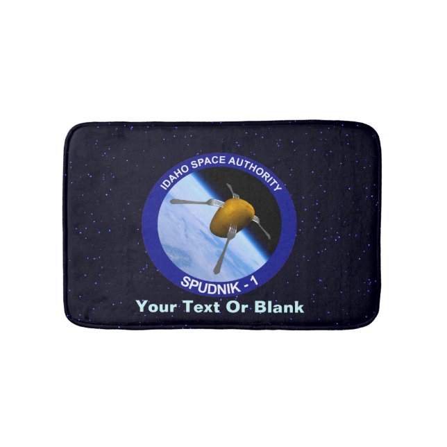 Idaho Space Program Satellite Spudnik - 1 Bath Mat (Front)
