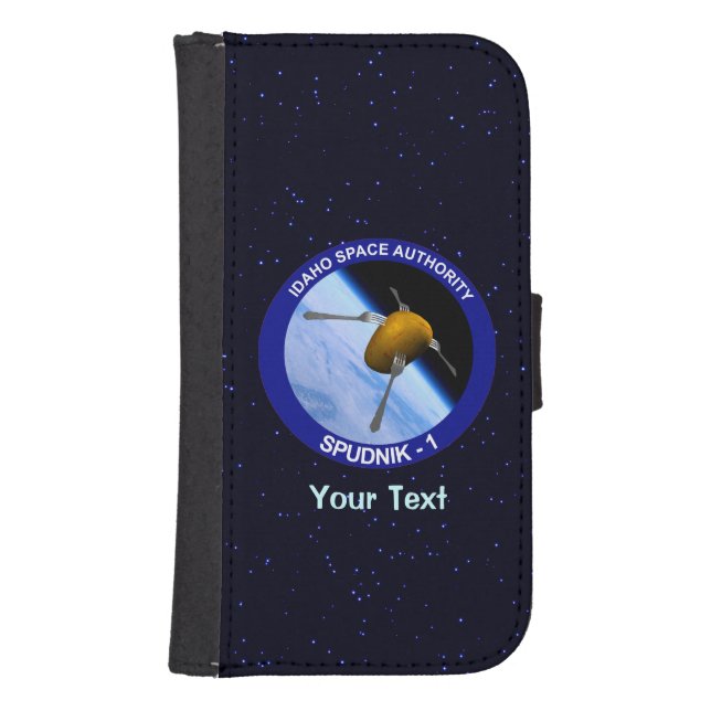 Idaho Space Program Satellite Spudnik - 1 Samsung Galaxy Wallet Case (Front)