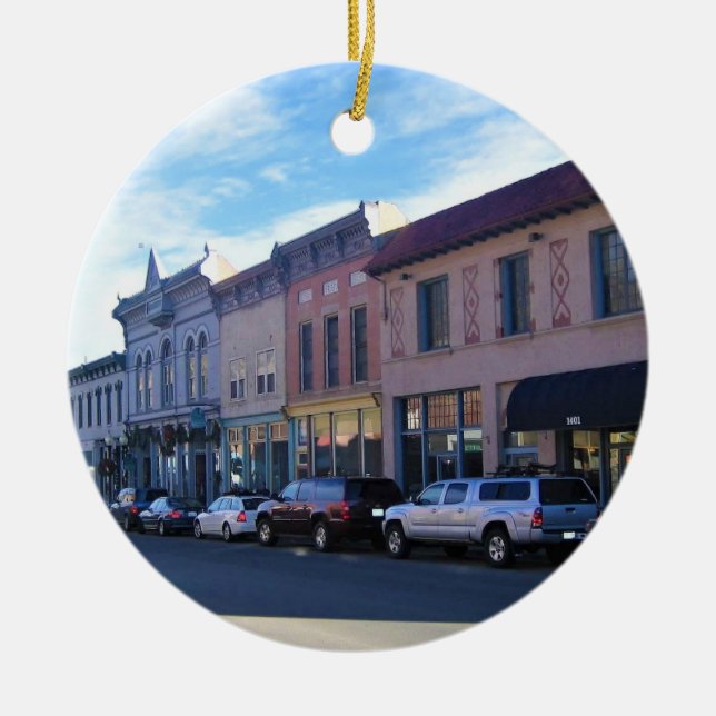 Idaho Springs, Colorado Ceramic Ornament (Front)