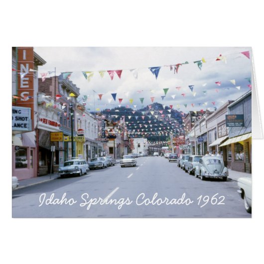 Idaho Springs Colorado Greeting Card (Front Horizontal)