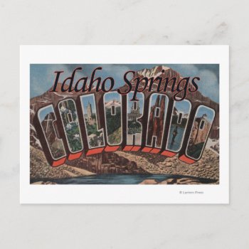 Idaho Springs  Colorado - Large Letter Scenes Postcard by LanternPress at Zazzle