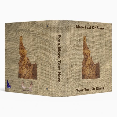 Idaho Spud Map 3 Ring Binder