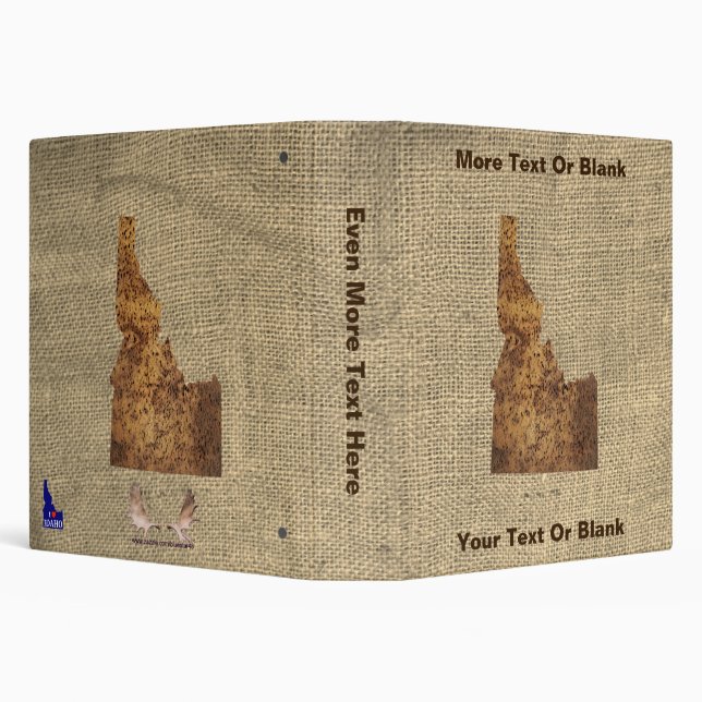 Idaho Spud Map 3 Ring Binder (Background)