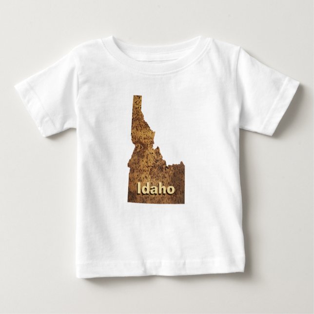 Idaho Spud Map Baby T-Shirt (Front)
