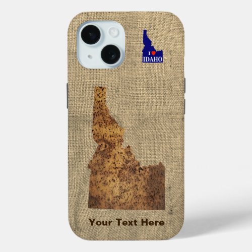 Idaho Spud Map iPhone 15 Case