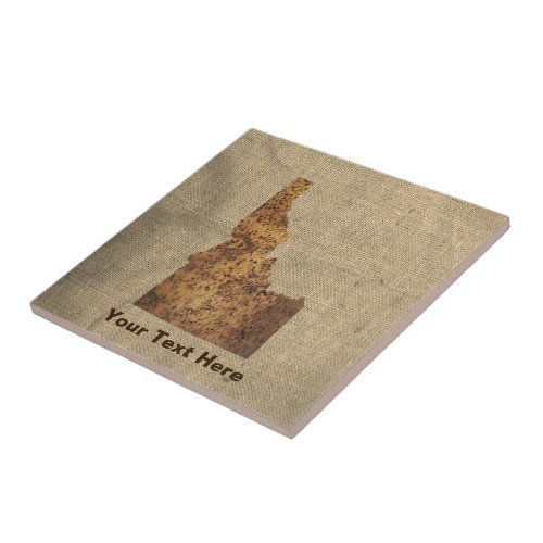 Idaho Spud Map Ceramic Tile