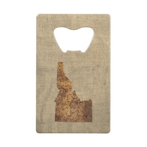 Idaho Spud Map Credit Card Bottle Opener