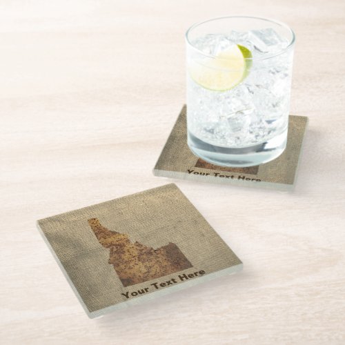 Idaho Spud Map Glass Coaster