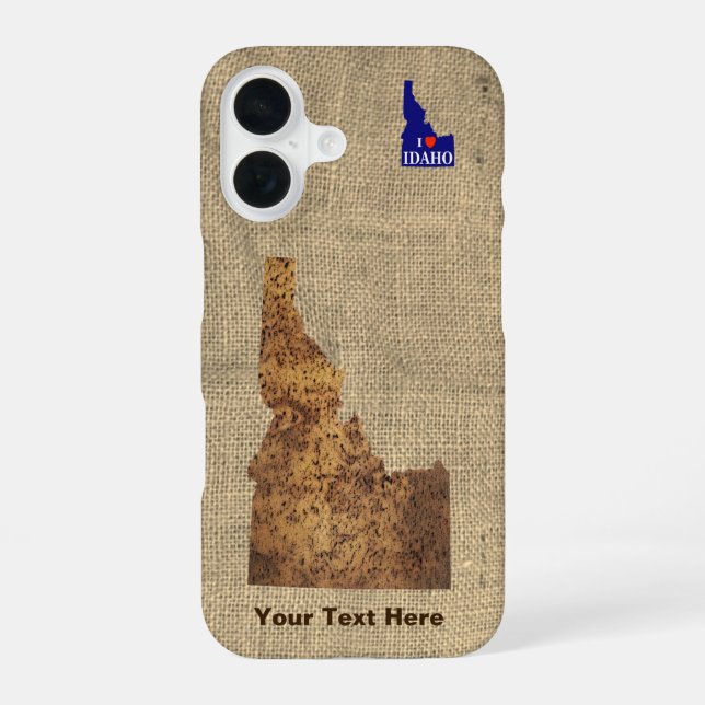 Idaho Spud Map iPhone Case (Back)