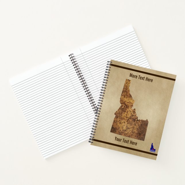 Idaho Spud Map Notebook (Inside)