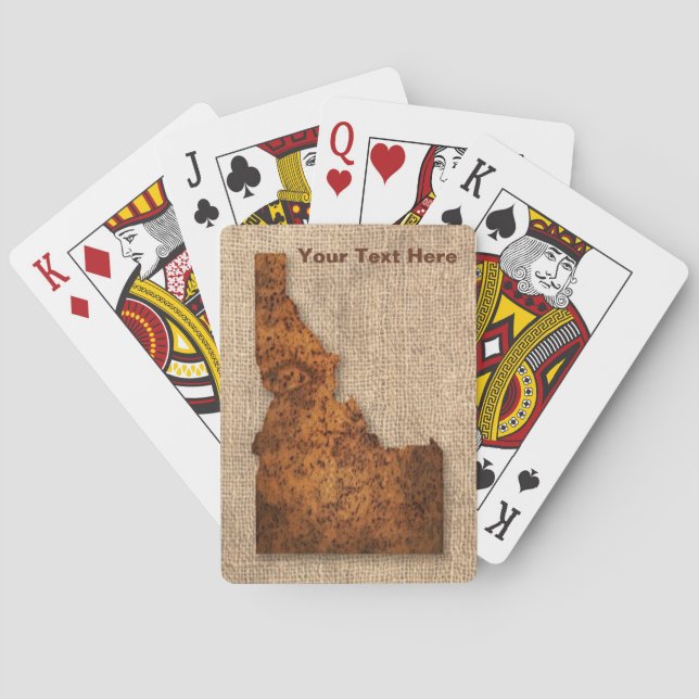 Idaho Spud Map Poker Cards (Back)