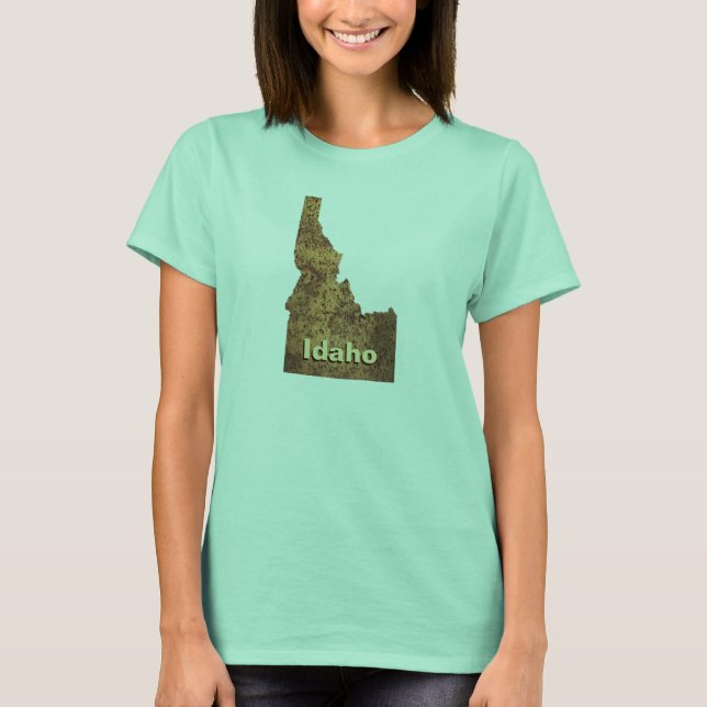 Idaho Spud Map T-Shirt (Front)