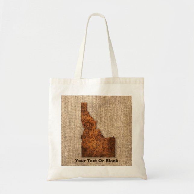 Idaho Spud Map Tote Bag (Front)