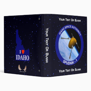 Idaho Spudnik Satellite Mission Patch 3 Ring Binder