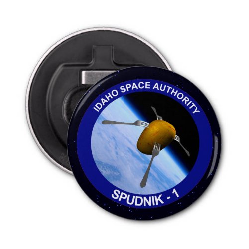 Idaho Spudnik Satellite Mission Patch Bottle Opener