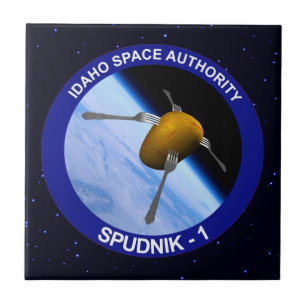 Idaho Spudnik Satellite Mission Patch Ceramic Tile