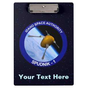 Idaho Spudnik Satellite Mission Patch Clipboard