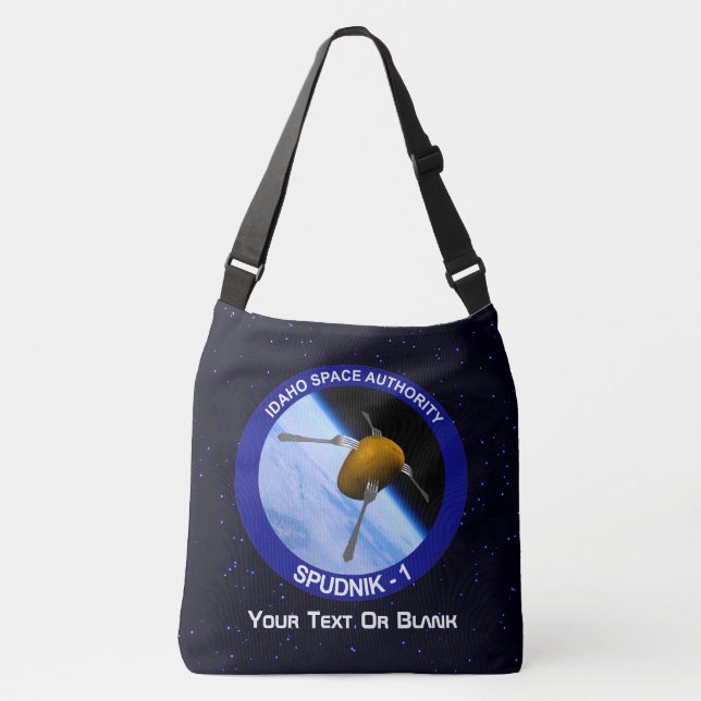 Idaho Spudnik Satellite Mission Patch Crossbody Bag (Front)