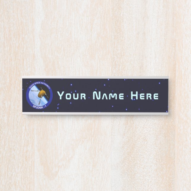 Idaho Spudnik Satellite Mission Patch Door Sign (Front)