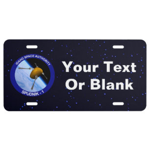 Idaho Spudnik Satellite Mission Patch License Plate