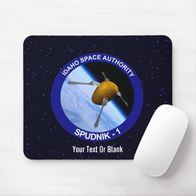 Idaho Spudnik Satellite Mission Patch Mouse Pad (With Mouse)