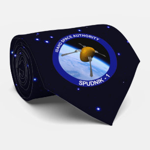Idaho Spudnik Satellite Mission Patch Neck Tie