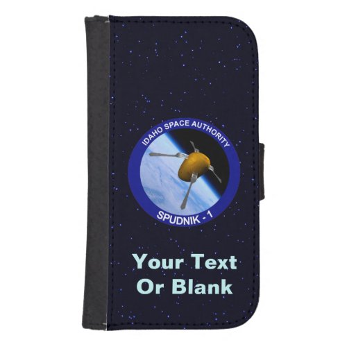 Idaho Spudnik Satellite Mission Patch Wallet Phone Case For Samsung Galaxy S4