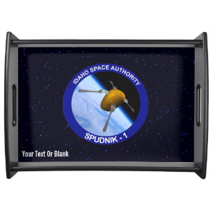Idaho Spudnik Satellite Mission Patch Serving Tray