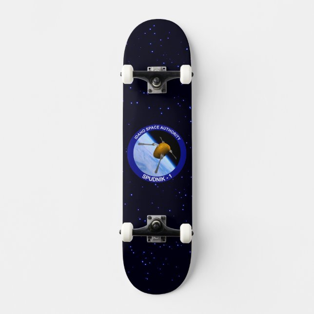Idaho Spudnik Satellite Mission Patch Skateboard Deck (Front)