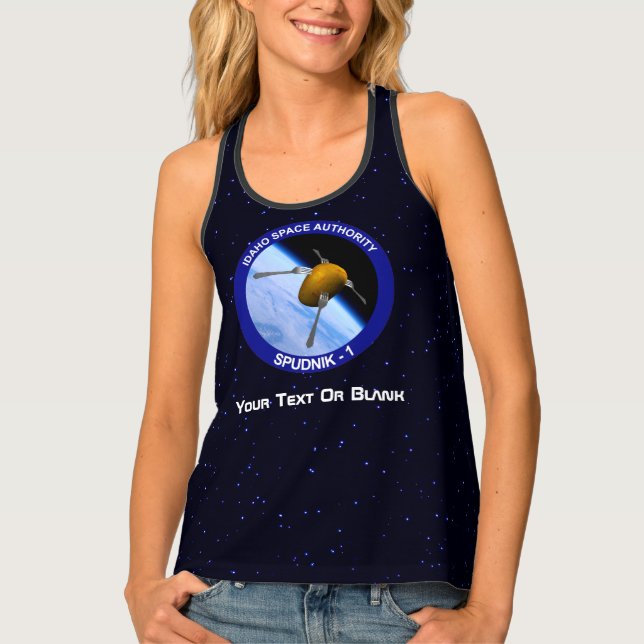 Idaho Spudnik Satellite Mission Patch Tank Top (Front)