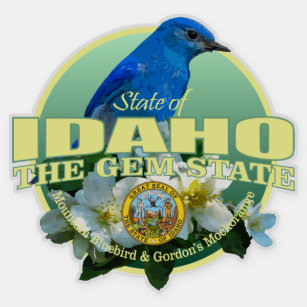 Idaho State Bird & Flower Sticker
