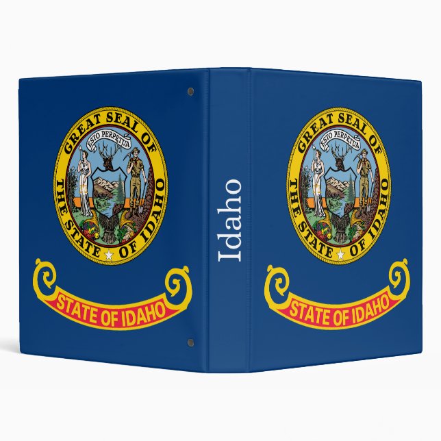 Idaho State Flag 3 Ring Binder (Background)