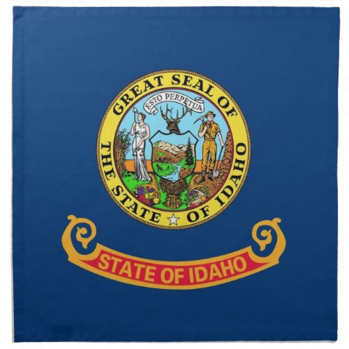 Idaho State Flag American MoJo Napkin