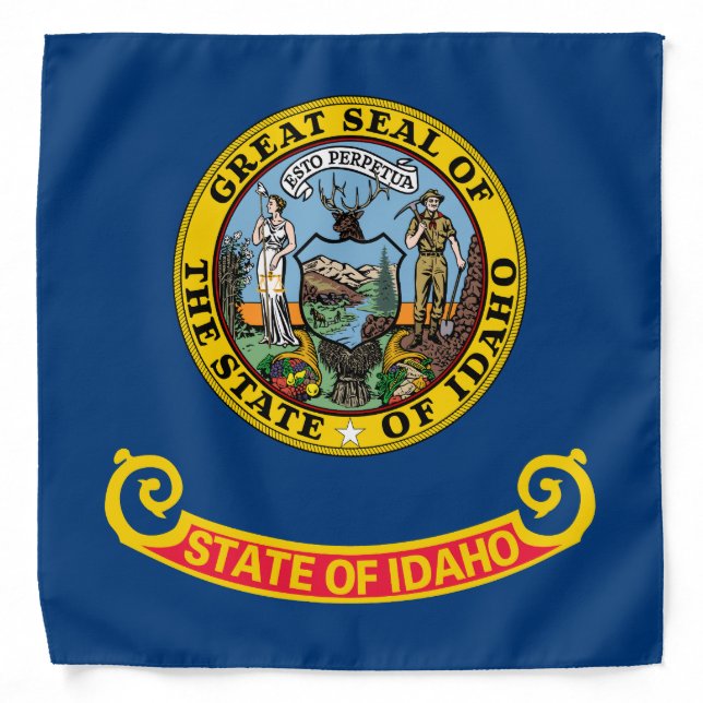 Idaho State Flag Bandana (Front)